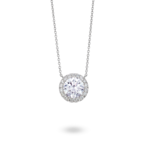 Lab-Grown Diamond 2ct. tw. Halo Pendant | White